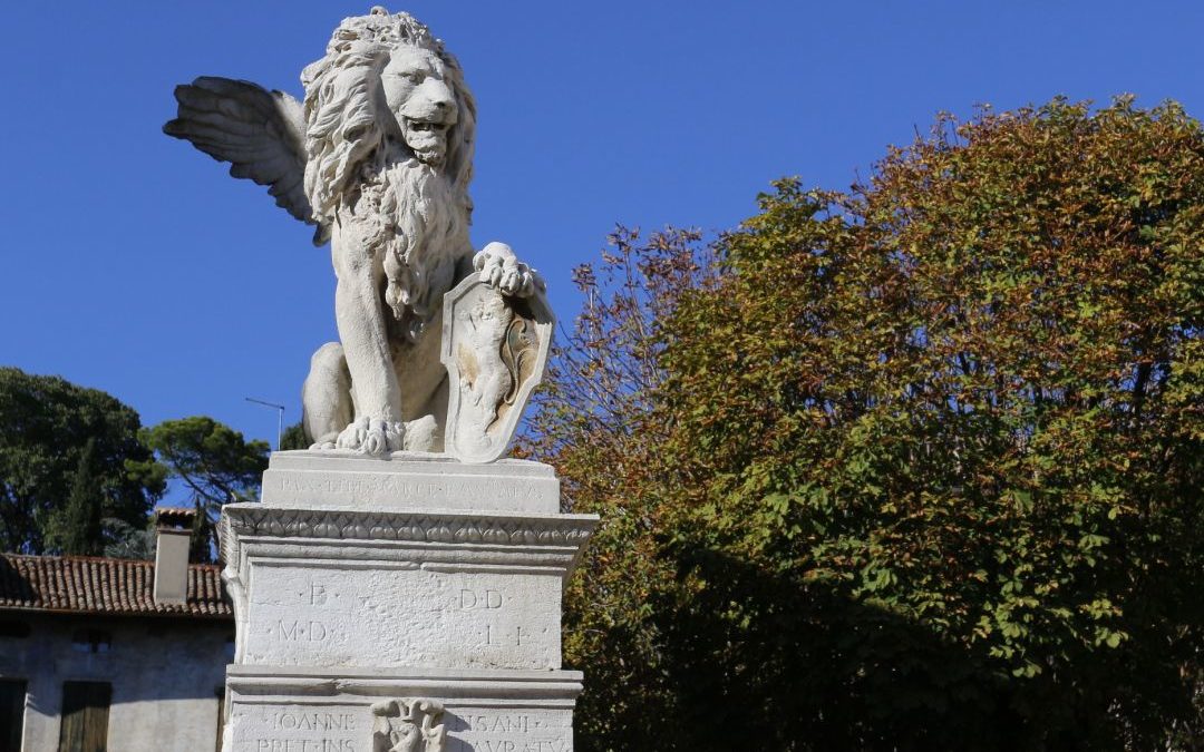 Winged lion of St Mark, symbol of the city of Venice and formerly of the Venetian Republic