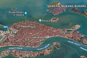 Venice map, meeting points with Isabella Bariani, your professional guide